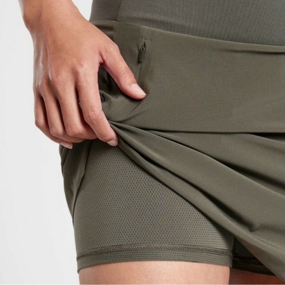 Athleta Soho Skort Size 26 NEW WITH TAGS Olive Green - Picture 3 of 4